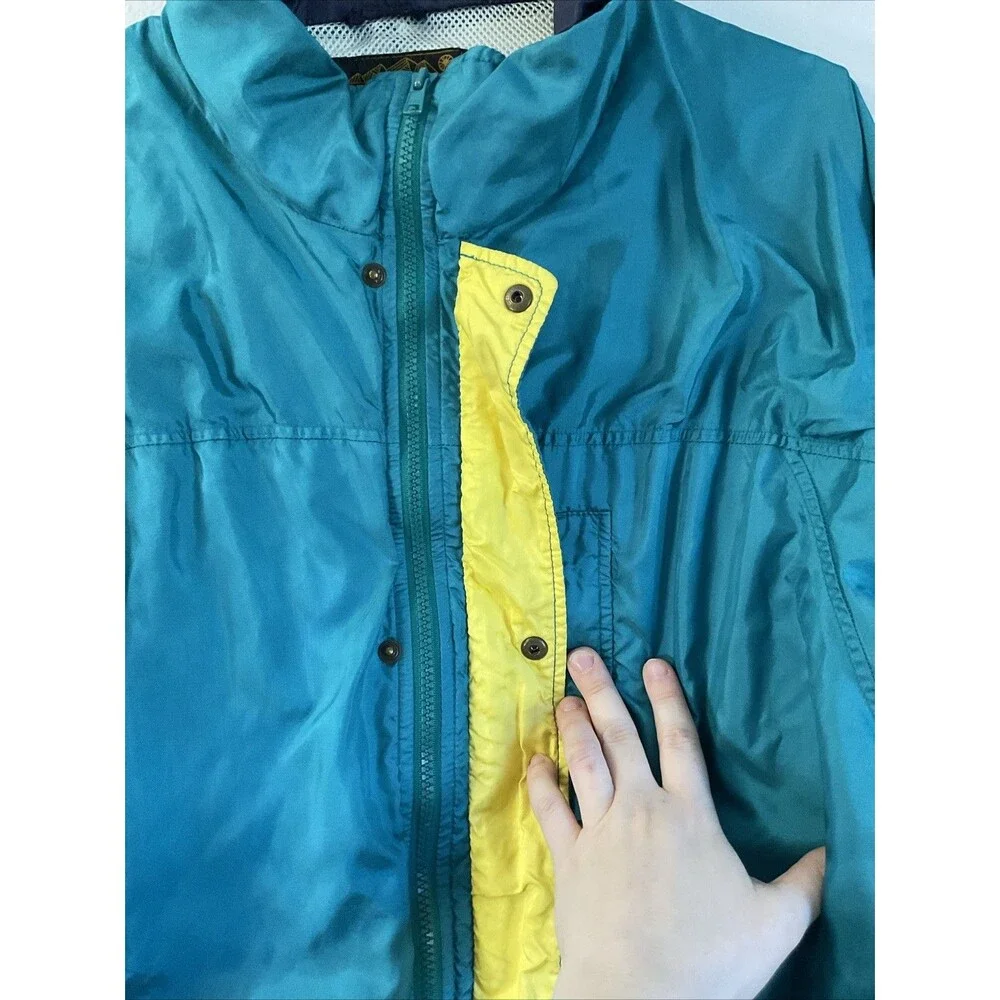 VTG Eddie Bauer Men’s XL green Gore-Tex Waterproof Rain Jacket Coat Shell
